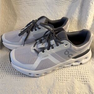 On Running Gray and Black Women's Sneakers